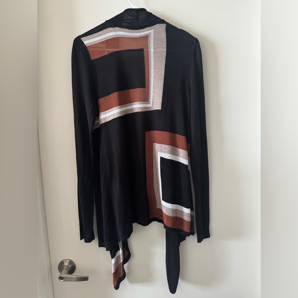 EUC INC International Concepts Colorblocked Waterfall Cardigan - Picture 6 of 6